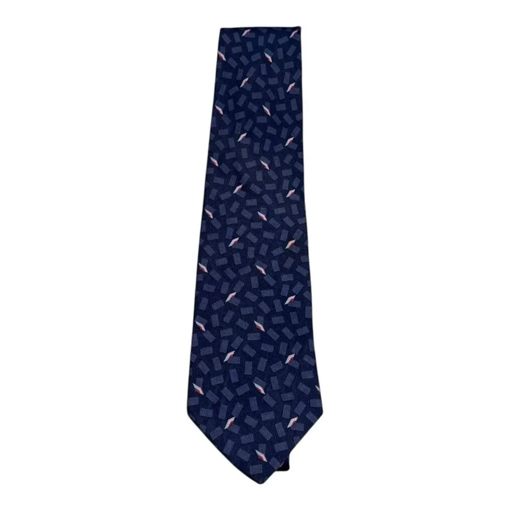Givenchy Red Striped Patterned Floral‎ 100% Silk Men's Tie 58.5x4